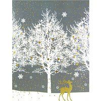 Sara Miller Deer In Woods Christmas Card