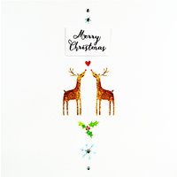 Blue Eyed Sun Reindeer Christmas Card