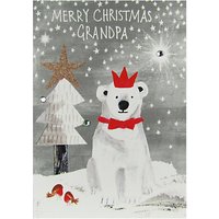 Paper Salad Polar Bear Grandpa Merry Christmas Card