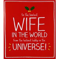 Happy Jackson Loveliest Wife In The Universe Christmas Card