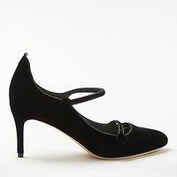 Boden Frederica Double Strap Court Shoes, Black