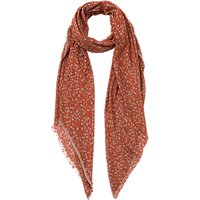 French Connection Agnes Print Scarf, Copper Coin Multi
