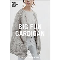 Wool And The Gang Women's Big Fun Cardigan Knitting Pattern