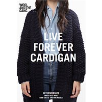Wool And The Gang Women's Live Forever Cardigan Knitting Pattern