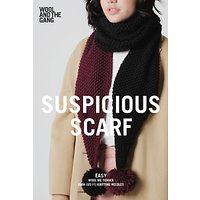 Wool And The Gang Suspicious Scarf Knitting Pattern