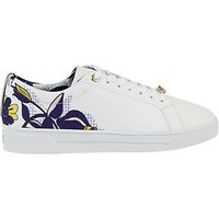 Ted Baker Pehrie Floral Lace Up Trainers, Multi