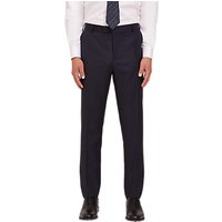 Jaeger Textured Wool Regular Fit Suit Trousers, Navy