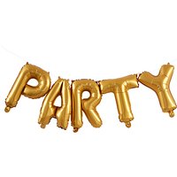 Ginger Ray Party Balloon Bunting, Gold