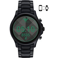 Emporio Armani Connected ART5002 Men's Bracelet Strap Touchscreen Smartwatch, Black