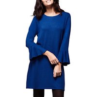 Yumi Wool Touch Tunic Dress, Blue