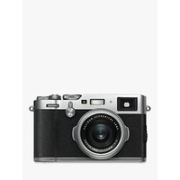 Fujifilm X100F Digital Compact Camera With 23mm Lens, 1080p Full HD, 24.3MP, Wi-Fi, Hybrid EVF/OVF, 3 LCD Screen, Silver