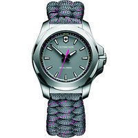 Victorinox 241771 Women's I.N.O.X Date Fabric Paracord Strap Watch, Grey