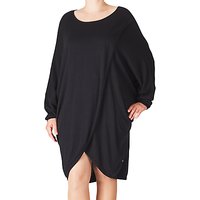 ADIA Pullover O-Neckline Dress, Black