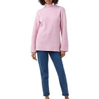 Finery Epping High Neck Jumper, City Pink