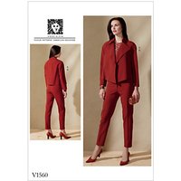 Vogue Intermediate Misses' Jacket And Pants Sewing Pattern, 1560