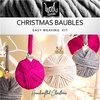 Wool Couture DIY Christmas Bauble Kit, Multi