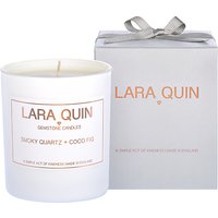 Lara Quin Smokey Quartz & Coco Fig Scented Candle