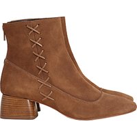 Finery Bedell Block Heeled Ankle Boots, Beige