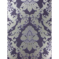 Matthew Williamson Pegasus Wallpaper - Dark Violet / Metallic Ink, W6540-04
