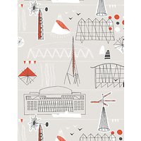 Mini Moderns Festival Wallpaper - Stone