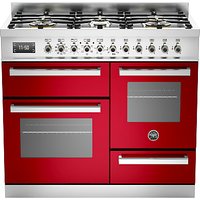 Bertazzoni Professional Series Dual Fuel Range Cooker - Red