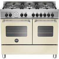 Bertazzoni Master Series Twin Dual Fuel Range Cooker - Matt Cream