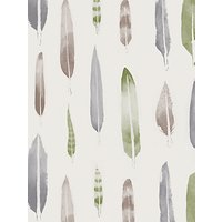 Mini Moderns Feathers Wallpaper - Lichen, AZDPT024BL