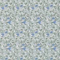 Morris & Co Arbutus Wallpaper - Silver/Cobalt, DM3W214721
