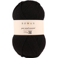 Rowan Pure Wool Superwash Worsted Yarn, 100g - Black 109