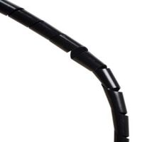 D-Line Black Plastic Cable Tidy Wrap - 5060226645565