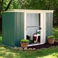 6X4 Greenvale Pent Metal Shed - 5013856993247