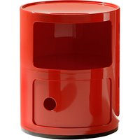 Kartell Componibili Circular Storage Unit, 2 Tier - Red