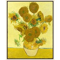 Vincent Van Gogh- Sunflowers - Natural Ash Framed Canvas