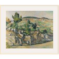 Paul Cezanne- Hillside In Provence - Natural Ash Framed Print