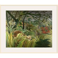 Henri Rousseau- Surprised (Tiger) - Natural Ash Framed Print