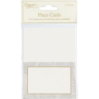 Caspari Gold Moiré Place Cards, Pack Of 10 - Silver