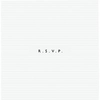 CCA White Personalised Wedding RSVP Reply Cards, Pack Of 60 - White