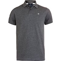 Hackett London Short Sleeve Polo Shirt - Charcoal/White