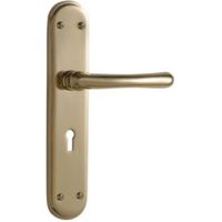 Premier Polished Brass Effect External Straight Lock Door Handle 1 Set - 5020657001095