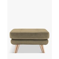 G Plan Vintage The Fifty Three Leather Footstool - Capri Taupe