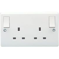 Crabtree 13A White Switched Socket - 5017399304591