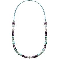 Martick Murano Glass Multi-Way Necklace - Aqua/Multi