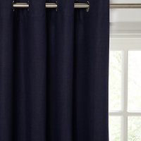 House By John Lewis Lined Eyelet Curtains - Navy