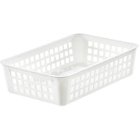 SmartStore By Orthex A5 Plastic Storage Basket - White