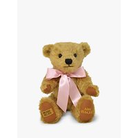 Merrythought Personalised Shrewsbury Teddy Bear With Gold Thread - Gold/Baby Pink