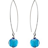 Martick Murano Drop Loop Earrings - Turquoise