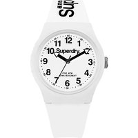 Superdry Unisex Urban Silicone Strap Watch - White/Black