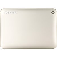 Toshiba Canvio Connect II Portable Hard Drive, USB 3.0, 1TB - Gold