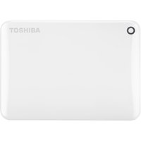 Toshiba Canvio Connect II Portable Hard Drive, USB 3.0, 1TB - White