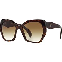 Prada PR16RS Irregular Framed Sunglasses - Tortoise